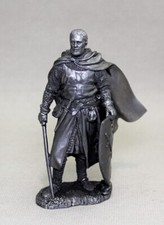 Zinnfigur  Ritter des Schwertordens, 13. Jh. 75mm.