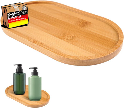 Bambus serviertablett oval - bambus,