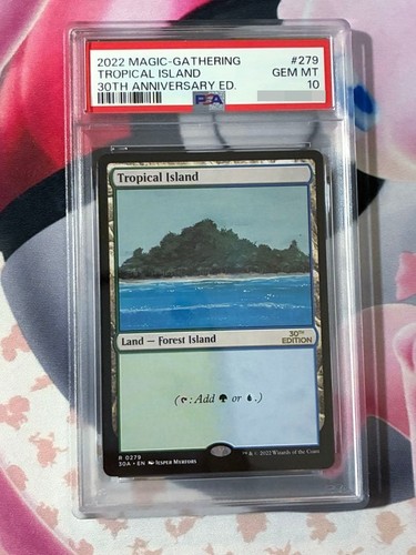 Psa10 mtg tropical island - mtg,