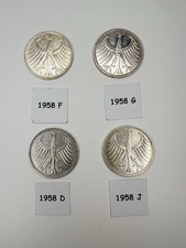 5DM Münze 1958 Komplett /
