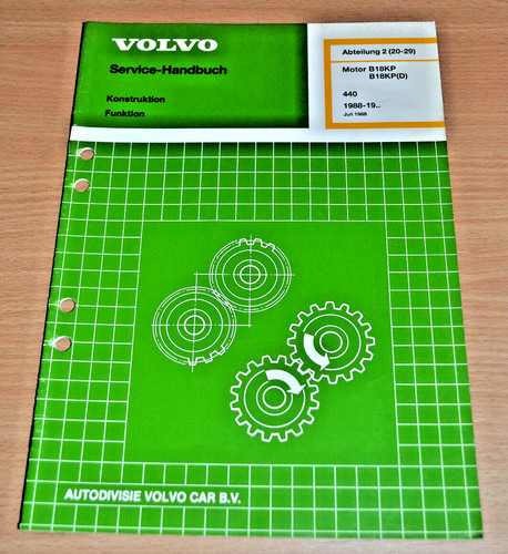Volvo 440 service motor b18kp - 440,