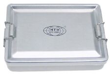 Aluminium Box ALU Dose mit Deckel und Clip wasserdicht 13,3x9,2x3,4cm NEU !