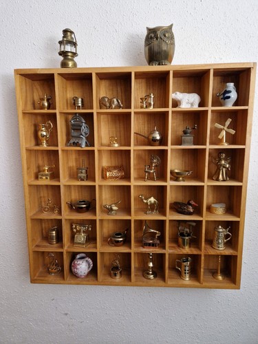 Setzkasten mit messingfiguren - setzkasten,