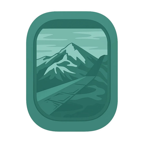 Airplane window sticker 9x9cm - airplane,