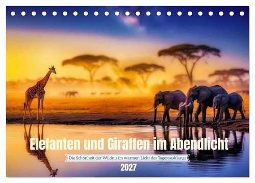 Elefanten und giraffen - elefanten,