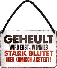 Blechschild Lustiger Spruch