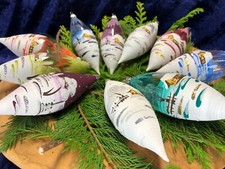 Zapfen Glas Tannenzapfen Olive