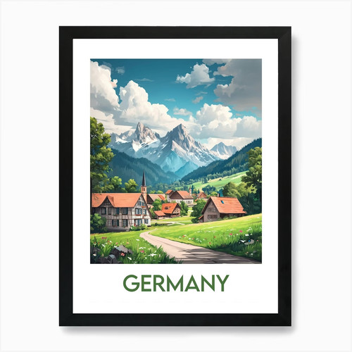 Affiche voyage germany - affiche,