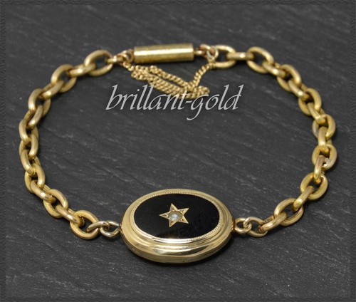 Antikers gold armband - armband, onxy