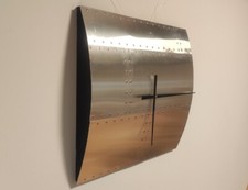 Wanduhr Flugzeug Aluminium