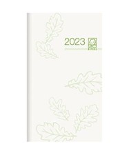 Taschenplaner Recycling 2023 - Bürokalender 8,8x15,2 cm - 1 Monat auf 2 Seiten 
