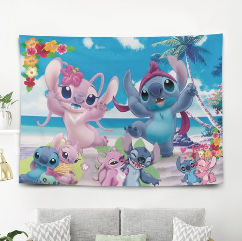 Stitch kiss wandteppich - stitch,