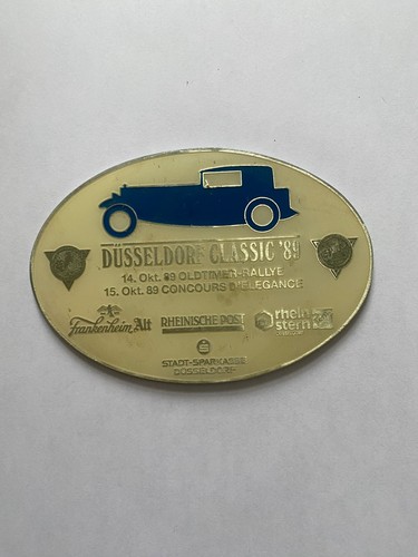 Plakette oldtimer düsseldorf - plakette,