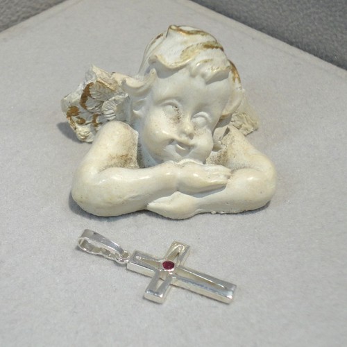 Kreuz anhänger rubin kinder - kreuz,