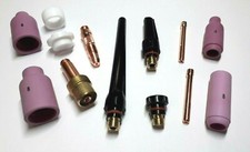 WIG Verschleisteile SR17 SR18 SR26 Brennerkappen, Spannhülsen, Gaslinse Gasdüsen