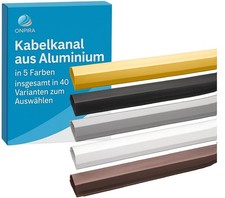 Aluminium Kabelkanal Kabelabdeckung Design Abdeckung Alu Kabel LED TV