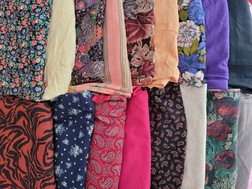 Vintage stoffe stoffreste - stoffe,