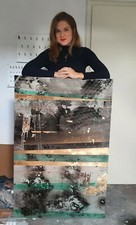 Abstrakt L Leinwand Bild