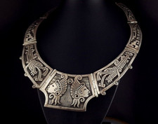 Kette Silber 950 Mexiko Collier massiv geschwärzt XXL - grandios 200 Gramm