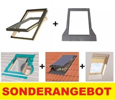 FAKRO Konzern Holz Dachfenster OPTILIGHT + Eindeckrahmen ✅ ISOLIERSET GRATIS ✅