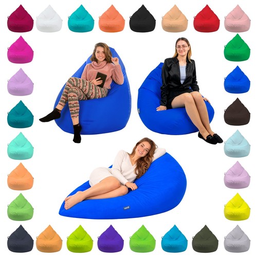 Sitzsack tropfenform blau - tropfenform, xxl