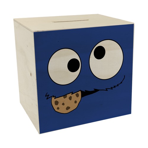 Keks monster spardose - spardose, holz