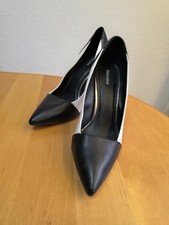 Pumps Schwarz Weiß Gr 39