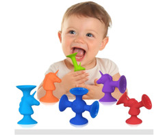 6 Teile Einhorn Saugnapf Spielzeug Baby Kinder Badewannenspielzeug  bunt 3+J