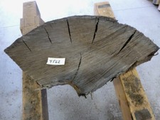 Mooreiche Moorholz 2000 J. Epoxidharz Tisch Scheibe Waschtisch,51x28x10,5/9 cm