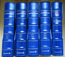 4 Deutschland Plus Alben m. Bundesrepublik Jahrgänge 2001 bis 2012 gestempelt