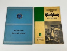 2x uralt Rundfunk Mechaniker Lehrbuch Lehrbücher 1941 1952 Röhrenradio