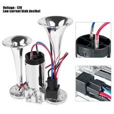 LKW Hupe 600DB Super Laut Doppelhorn Autohupe mit Kompressor 12V Lufthorn DHL