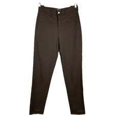 Closed Pedal Pusher Long Hose Damen Gr. 48 Braun Polyamide Top Zustand #AF