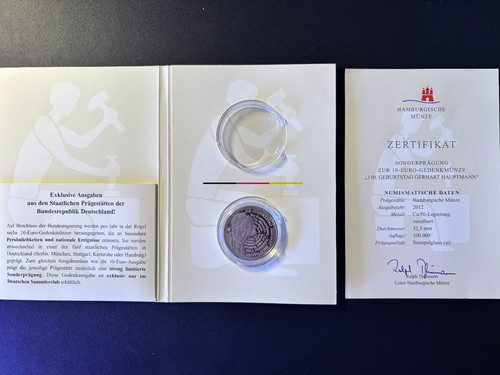 Euro silber gedenkmünze - 10,