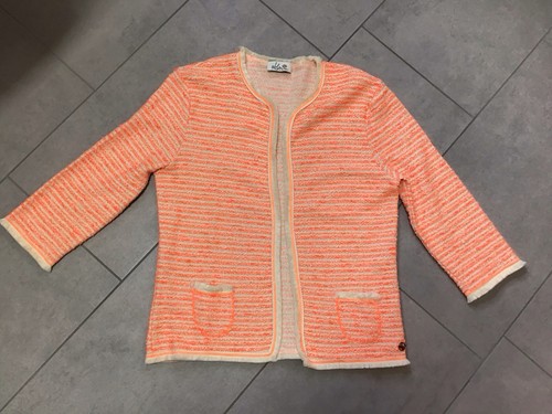 Damen jacke boucle orange - ✿,