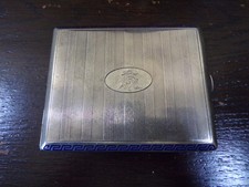 Etui Zigarettenetui Mäanderband in Echtsilber 800er TOP