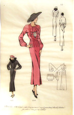 Modegrafik der 30er Jahre