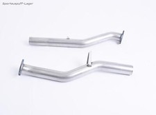 Milltek Edelstahl Ø70mm Nachkat-Rohrrohre Porsche Cayenne 958 4.8l Turbo