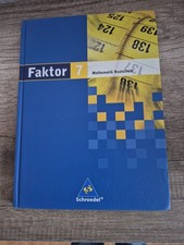 Faktor 7. Mathematik. Schulbuch. Realschule. Niedersachsen, Bremen, Hamburg...