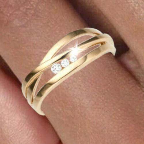 Damen ring 585 gelbgold - 585,