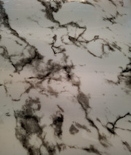 ca. 1,5 / 1,7 mm dick PVC weiche  Tischfolie Farbe  Weiß Marmor