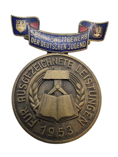 Ddr medaille fdj - medaille, 5