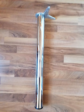 Tischbein aus Metall chrom Höhe ca. 70,7 cm (Schreibtischhöhe) nicht verstellbar