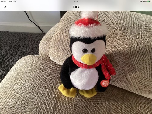 Christmas penguin singing - penguin,