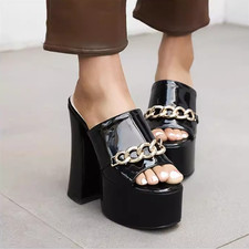 Damen pantoletten high heel - pantoletten,