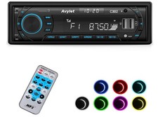 Autoradio Bluetooth 5.0,FM/AM 7 Farben Autoradio mit Bluetooth
