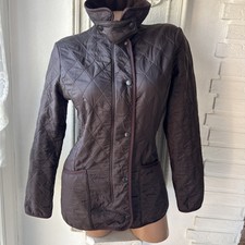 Barbour Damen New Polarquilt Jacke Steppjacke, Gr. 8 34 Braun Kuschelig