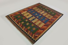 Sehr schöner Orientteppich Kelim Shiraz extra fein bunt 270x200 handmade 205017