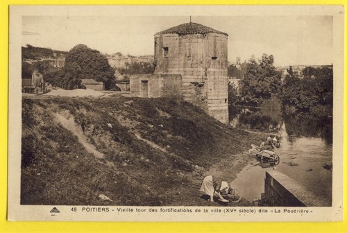 Cpa poitiers festung - cpa,