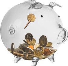 Glas Sparschwein groß